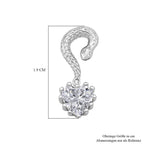 Moissanit Ohrringe 925 Silber rhodiniert ca. 2.01 ct