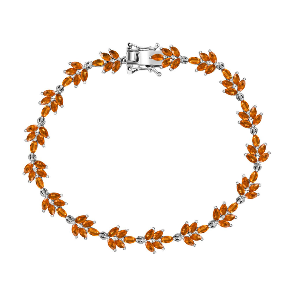 D'Joy AA Salamanca Feueropal Armband ca. 19 cm 925 Silber Rhodiniert ca. 4,93 ct.