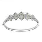 D'joy Natürlicher Peridot Armreif ca. 19 cm 925 Silber rhodiniert ca. 13,28 ct.