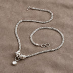 Royal Bali - Moissanit Halskette ca. 56 cm 925 Silber ca. 0,89 ct.