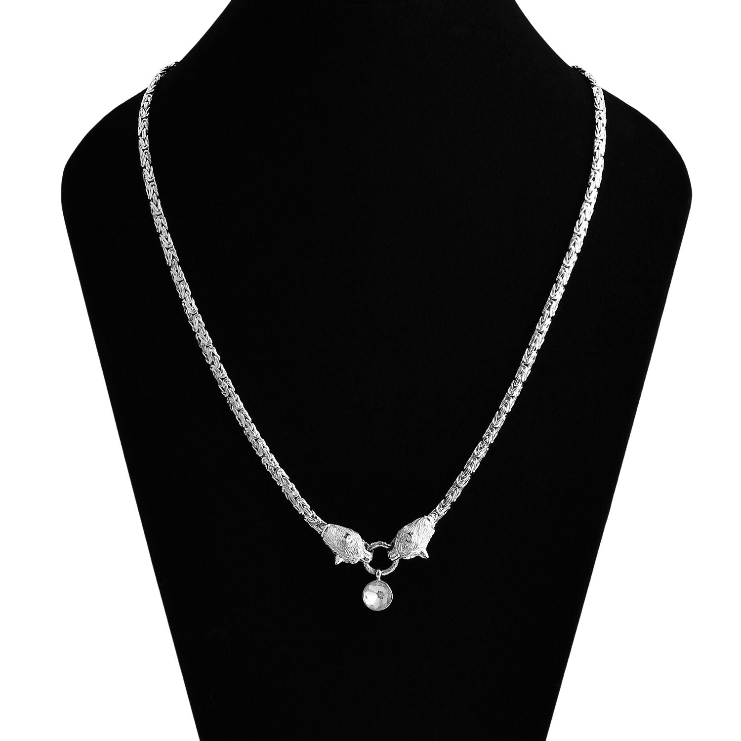 Royal Bali - Moissanit Halskette ca. 56 cm 925 Silber ca. 0,89 ct.