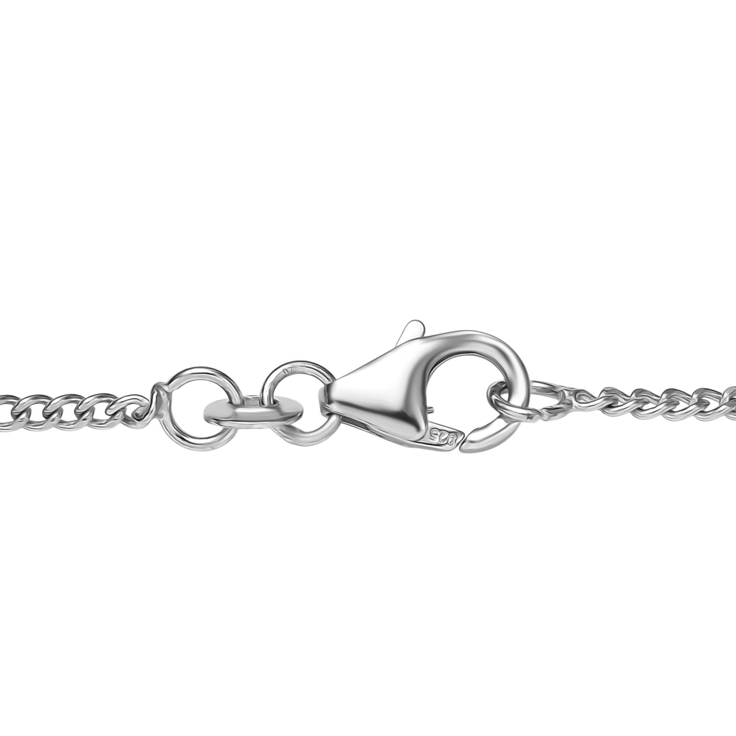 D'Joy AAA Rose De France Amethyst Halskette ca. 45 cm 925 Silber ca. 8,96 ct.