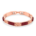 Kirsche Quarz Armband ca. 16.5 cm Reine Legierung Rosé ca. 16,00 ct.