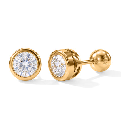 LUXURIANT DIAMOND - Lab Grown Diamant VS-EF SGL zertifiziert Ohrringe 925 Silber rhodiniert ca. 1.00 ct
