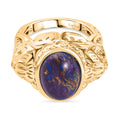 Lila Türkis Ring Nickelfreies Messing (Größe 18.00) ca. 4,78 ct