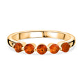 D'Joy AA Salamanca Feueropal Ring 925 Silber 750 Gelb Vergoldet (Größe 17.00) ca. 0,41 ct