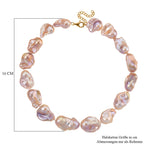 Exklusives Angebot- AAAA Mehrfarbige Süßwasser Barockperle Collier, ca. 45 cm 925 Silber vergoldet (Perlenröße ca. 16-19 mm x 24-30 mm) 520.00 ct