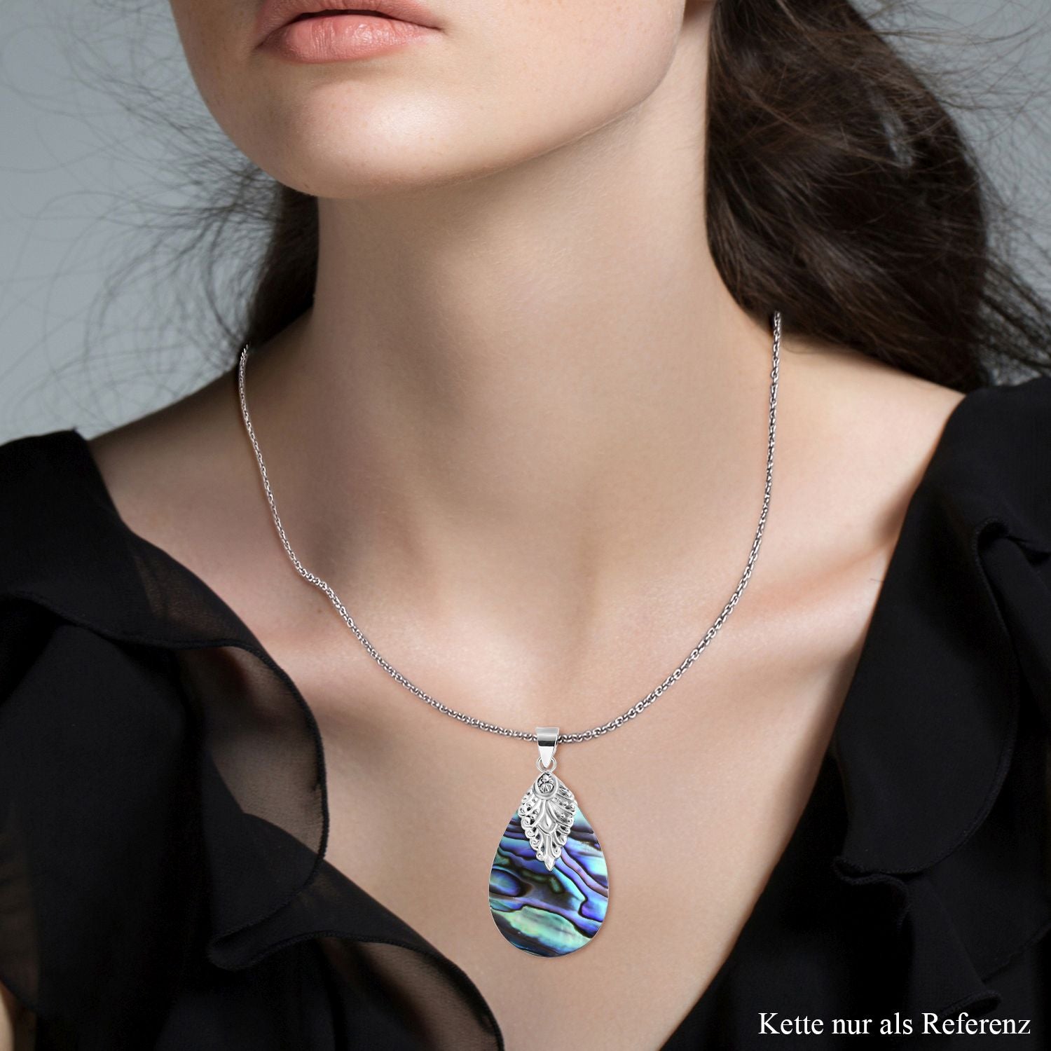 Royal Bali - Abalone Muschel Anhänger 925 Silber