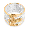 D'Joy Royal Bali - 925 Silber Zweifarbige BeschichtungRing (Größe 17.00) ca. 6,35g