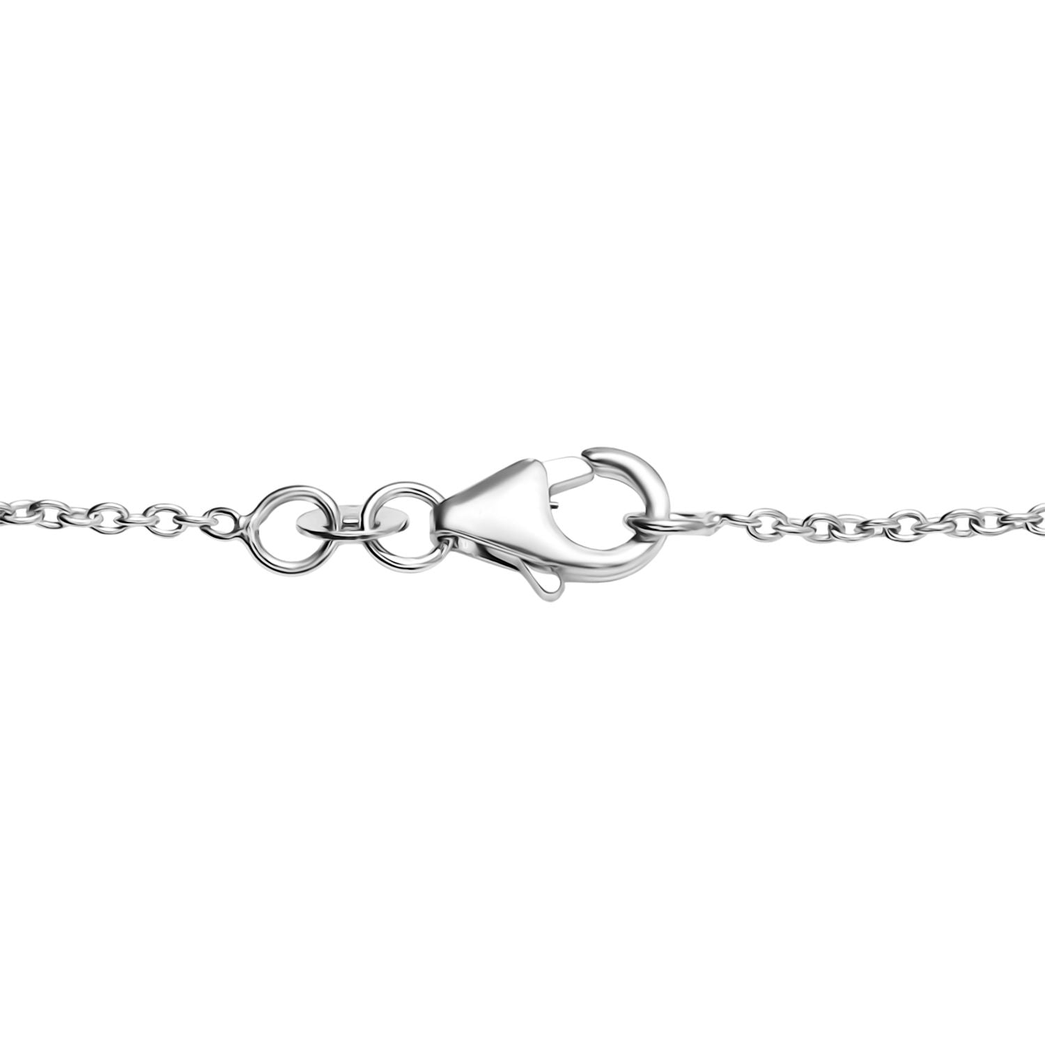 D'Joy AA Blauer Zirkon Halskette ca. 45 cm 925 Silber rhodiniert ca. 1.69 ct