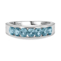 D’joy AA Blauer Zirkon Ring 925 Silber rhodiniert (Größe 20.00) ca. 1,82 ct