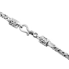Royal Bali - D Joy 925 Silber Abgestufte Borobudur Halskette ca. 50 cm ca. 97,60g