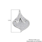 Lustro Stella Weißer Zirkonia Ohrringe 925 Silber rhodiniert