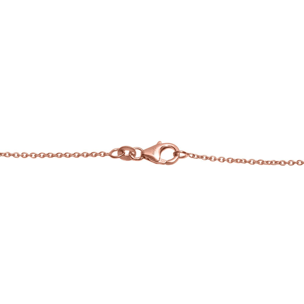 Natrolith Halskette ca. 60 cm 925 Silber 750 Roségold Vermeil ca. 121,00 ct.