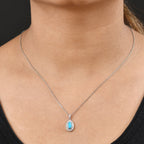 D'Joy AA Sleeping Beauty Türkis Anhänger 925 Silber platiniert ca. 0.55 ct