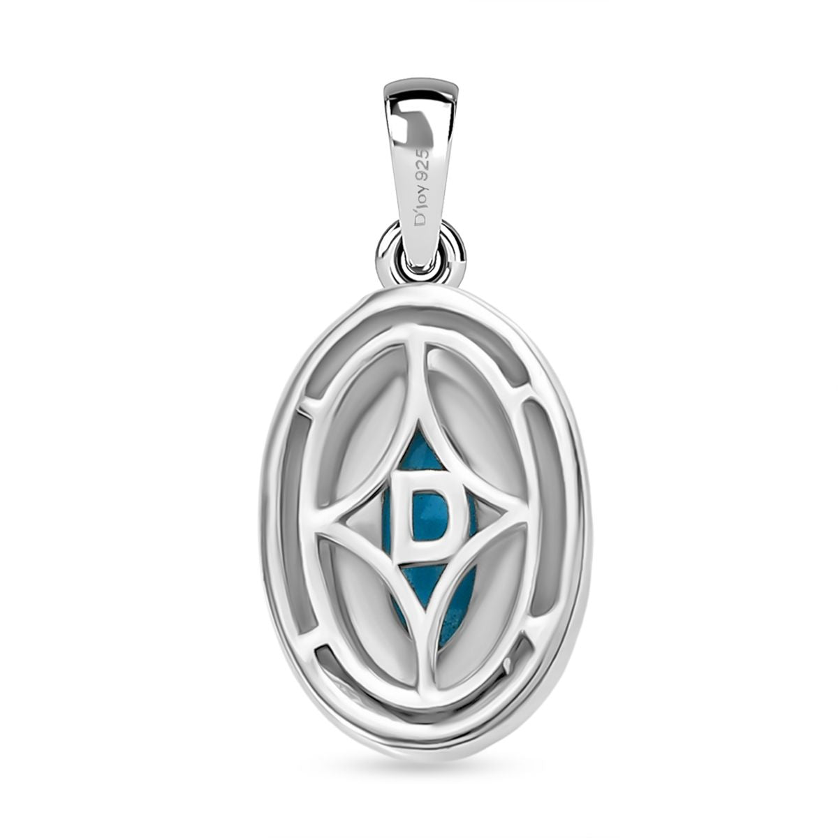 D'Joy AA Sleeping Beauty Türkis Anhänger 925 Silber platiniert ca. 0.55 ct