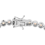 D'Joy AA Natürlicher, äthiopischer Welo Opal Armband ca. 19 cm 925 Silber rhodiniert ca. 8.41 ct