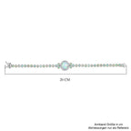 D'Joy AA Natürlicher, äthiopischer Welo Opal Armband ca. 19 cm 925 Silber rhodiniert ca. 8.41 ct