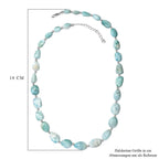 AA Larimar Halskette ca. 45 cm 925 Silber rhodiniert ca. 200,00 ct.