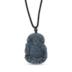 EXTREM SELTEN - Natürlicher Olmek Jadeit Guan Yu Halskette ca. 71 cm, ca. 155.00 ct