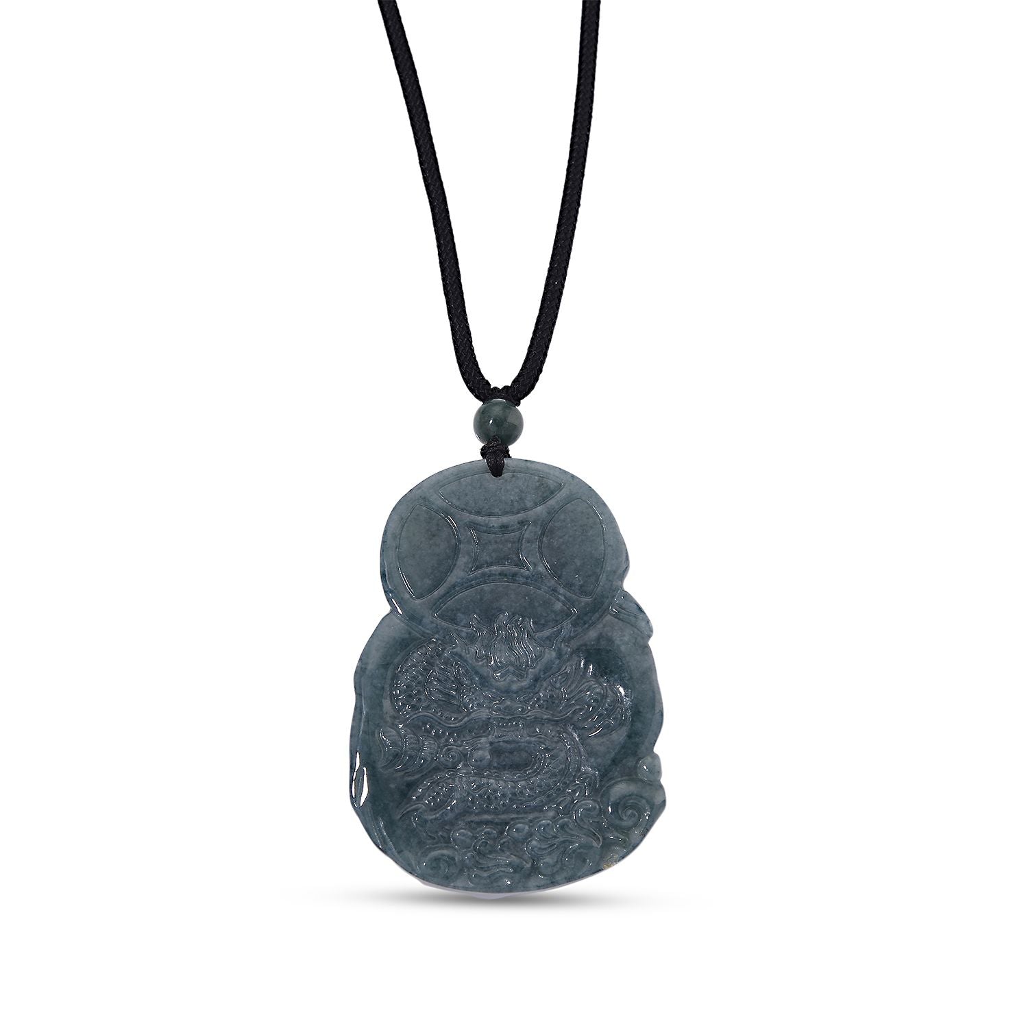 EXTREM SELTEN - Natürlicher Olmek Jadeit Guan Yu Halskette ca. 71 cm, ca. 155.00 ct