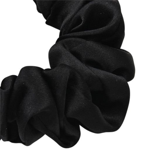 LA MAREY Signature - Seiden-Scrunchies aus 100% Maulbeerseide, 1 cm und 3,5 cm, Champagner