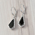 D'Joy Elite Shungit Ohrringe 925 Silber rhodiniert ca. 2.13 ct