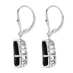 D'Joy Elite Shungit Ohrringe 925 Silber rhodiniert ca. 2.13 ct