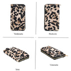 Leopardenmuster Set, Shopper und Handy Umhängetasche, 40 x 12 x 35 cm