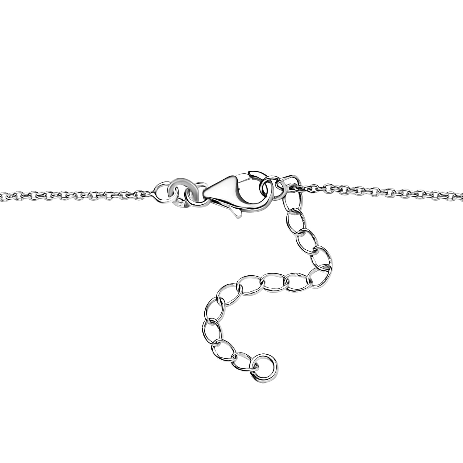 D'Joy Tansanit, Moissanit Halskette ca. 45 cm 925 Silber rhodiniert ca. 8.82 ct