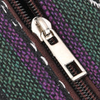 Crossbody-Tasche mit Blumenmotiv, 3 Reißverschlussfächer, verstellbarer Schultergurt (ca. 120 cm), 21x28 cm, Mehrfarbig
