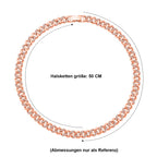 Weißer Kristall Halskette ca. 50 cm Std Rose