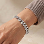 Weißer Kristall Armband ca. 19 cm Standard
