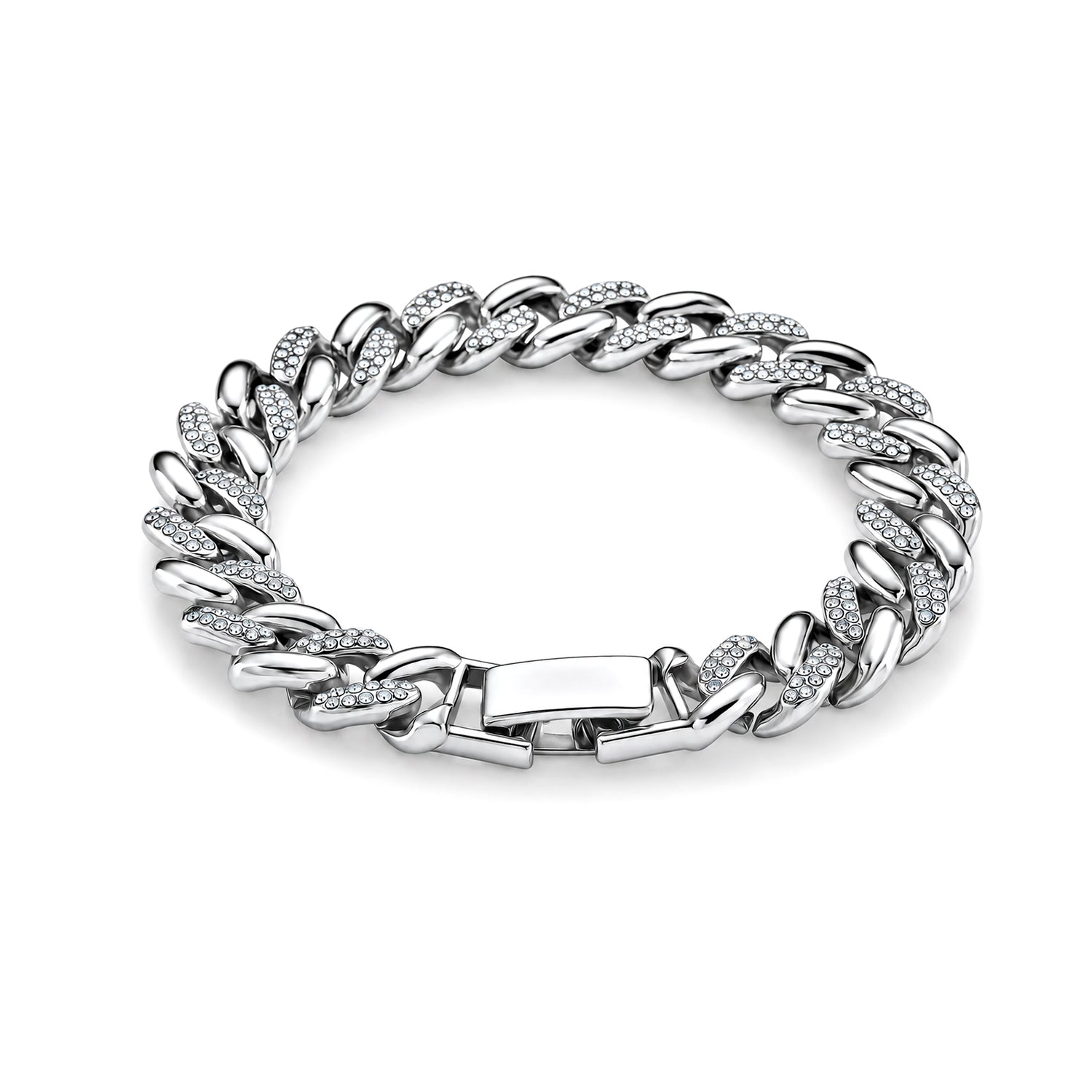 Weißer Kristall Armband ca. 19 cm Standard