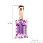 D'Joy AAA Kunzit Anhänger 925 Silber 750 Roségold Vermeil ca. 2,53 ct.