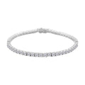 RADIANTA GRA zertifiziert Moissanit (D-VVS) Armband ca. 19 cm 925 Silber rhodiniert ca. 6.22 ct