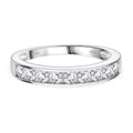 RADIANTA GRA zertifiziert Moissanit (D-VVS) Ring 925 Silber rhodiniert (Größe 16.00) ca. 0.99 ct