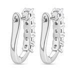 RADIANTA GRA zertifiziert Moissanit (D-VVS) Ohrringe 925 Silber rhodiniert ca. 1.11 ct