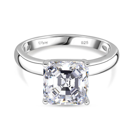 RADIANTA GRA zertifiziert Moissanit (D-VVS) Ring 925 Silber rhodiniert (Größe 18.00) ca. 3.00 ct