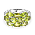Peridot Ring Edelstahl (Größe 17.00) ca. 5,12 ct
