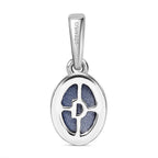 D'Joy Aurora Mondstein Anhänger 925 Silber rhodiniert ca. 1.39 ct