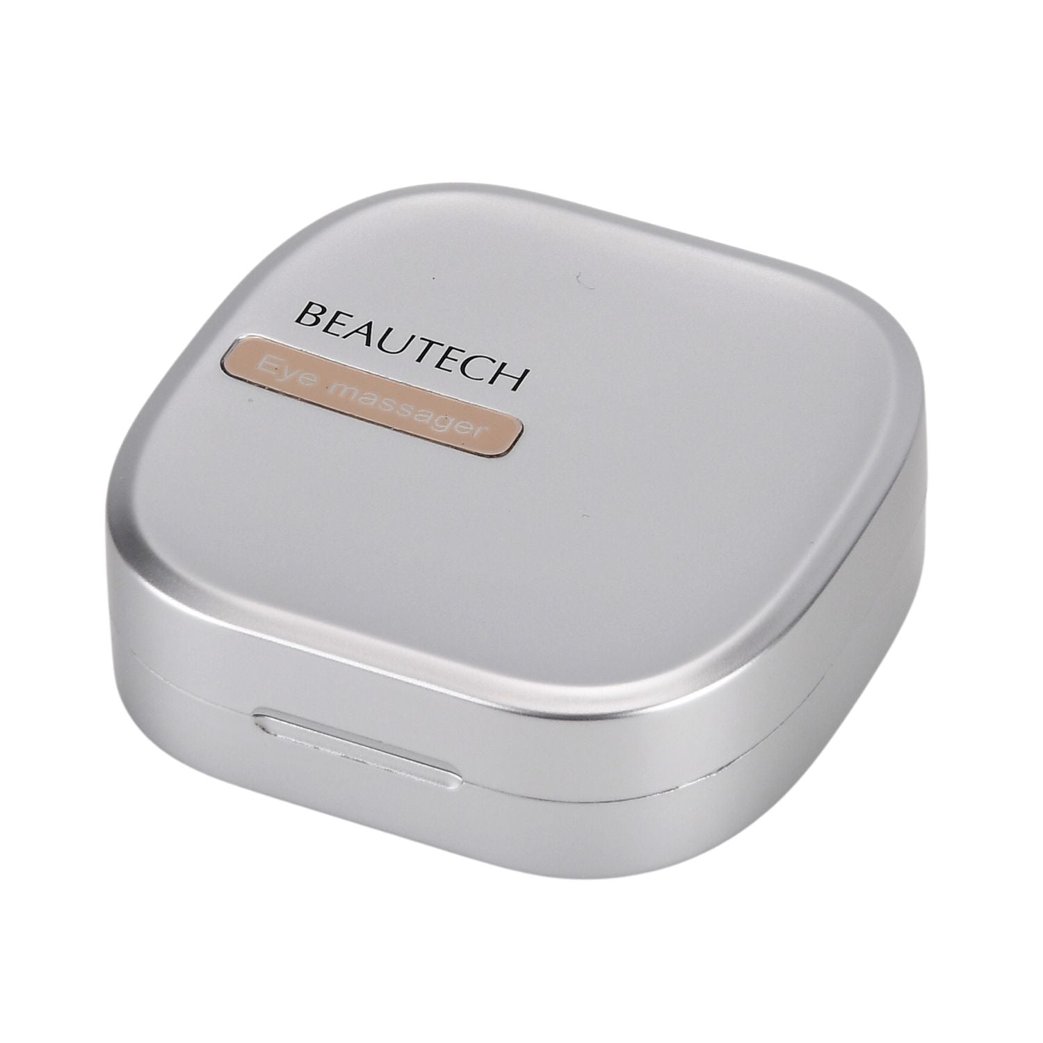 BEAUTECH Rotlicht Augenmassagegerät 620 nm mit EMS Mikrostimulation, inkl. 7 Paar Pads, kompakt 7.6 x 7.6 x 2.4 cm, Weiß