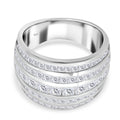 Lustro Stella Weißer Zirkonia Ring 925 Silber rhodiniert (Größe 17.00)