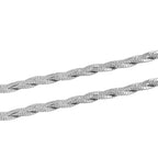 Italienische Geflochtene Kette, ca. 45 cm, 925 Silber, ca. 8,97g