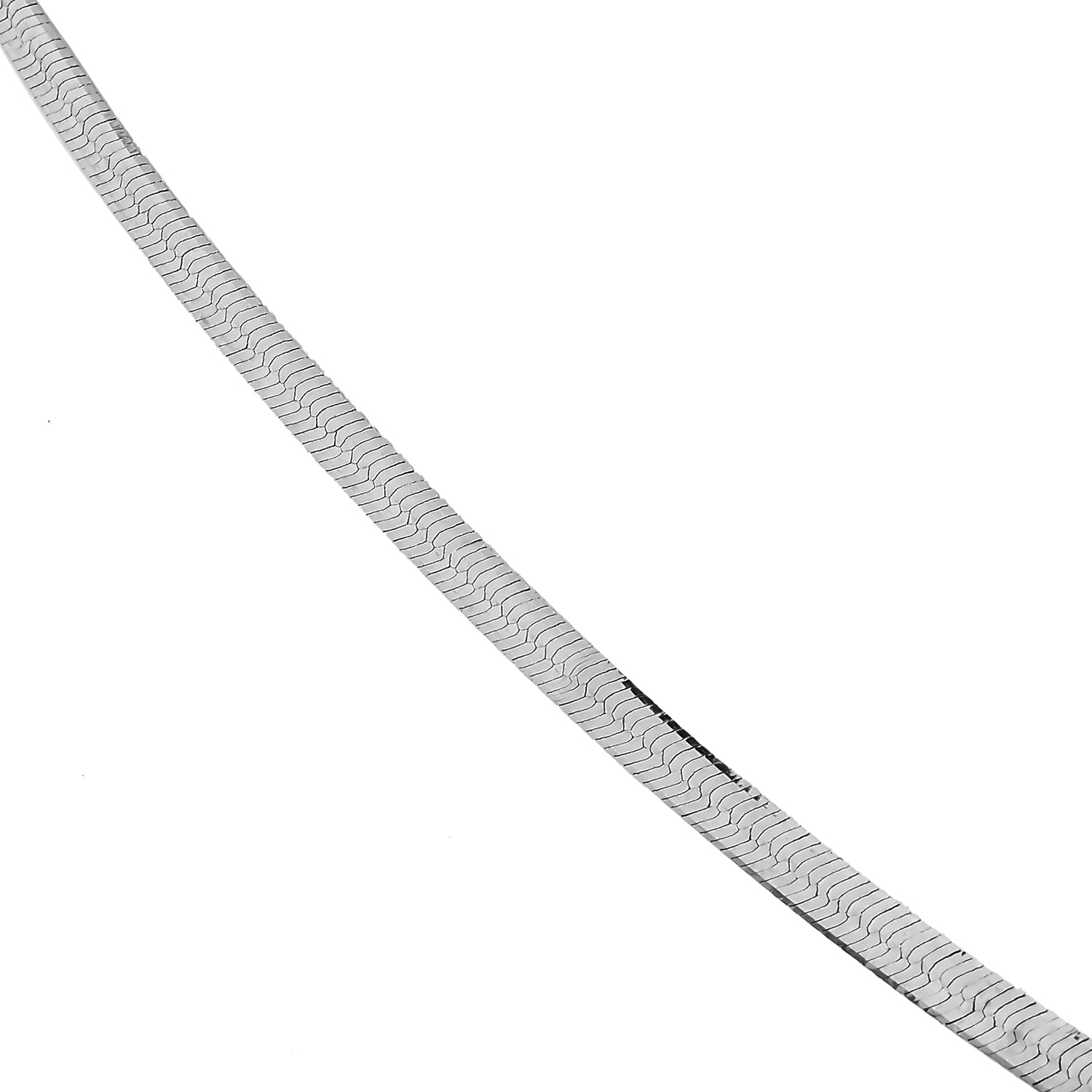 Italianische Fischgrät-Kette, ca. 45 cm mit 5 cm Extender, 925 Silber ca. 4,83g