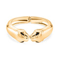 Statement-Armreif im Panther-Design in Goldton, 18cm