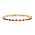 D'Joy AAA Blaze Feueropal Armband ca. 19 cm 925 Silber 750 Gelbgold Vermeil ca. 2,99 ct.