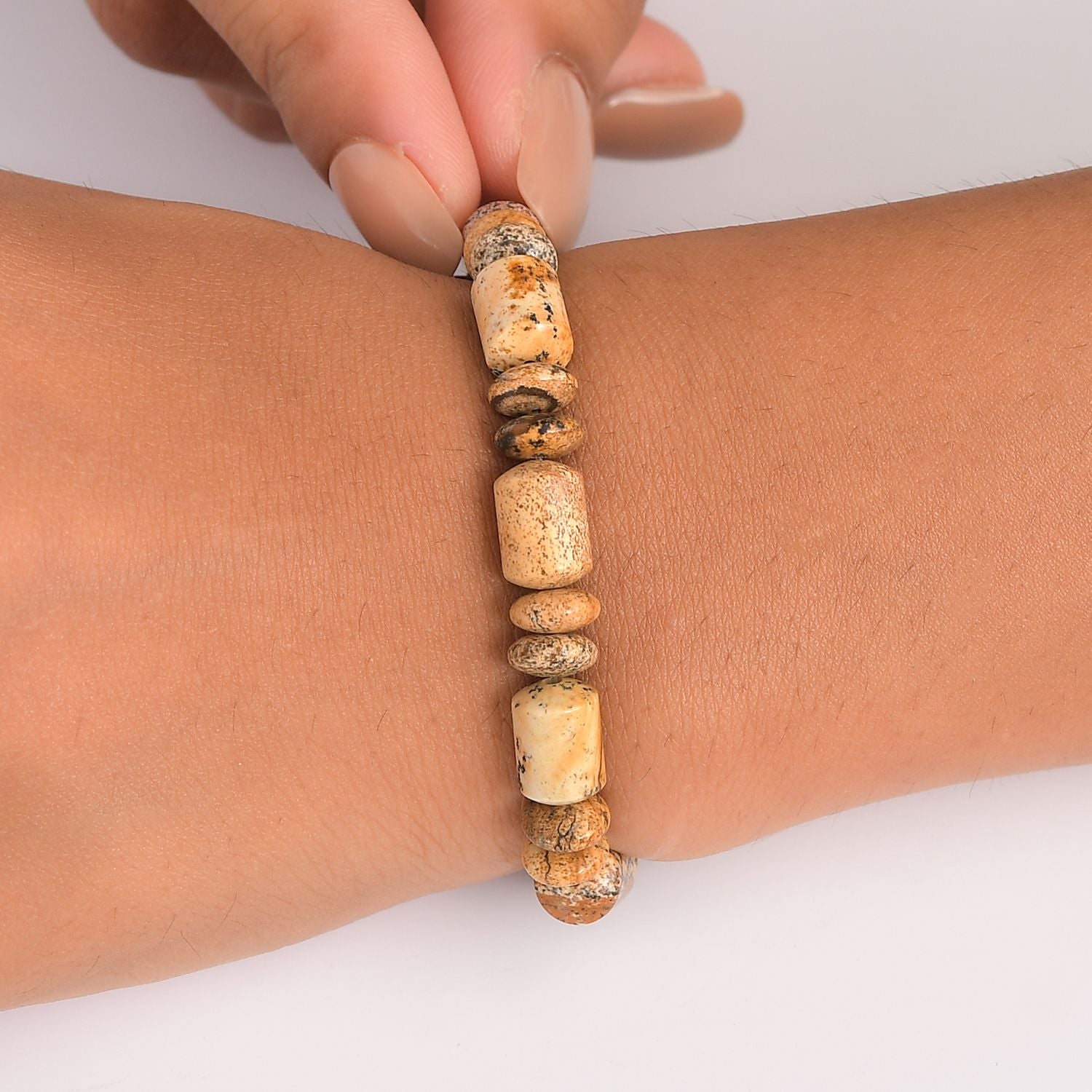 Bild Jasper Armband Flexibel cm ca. 120.00 ct