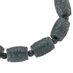 EXTREM SELTEN Natürlicher Olmek Jadeit Typ A Armband Flexibles cm ca. 210.00 ct