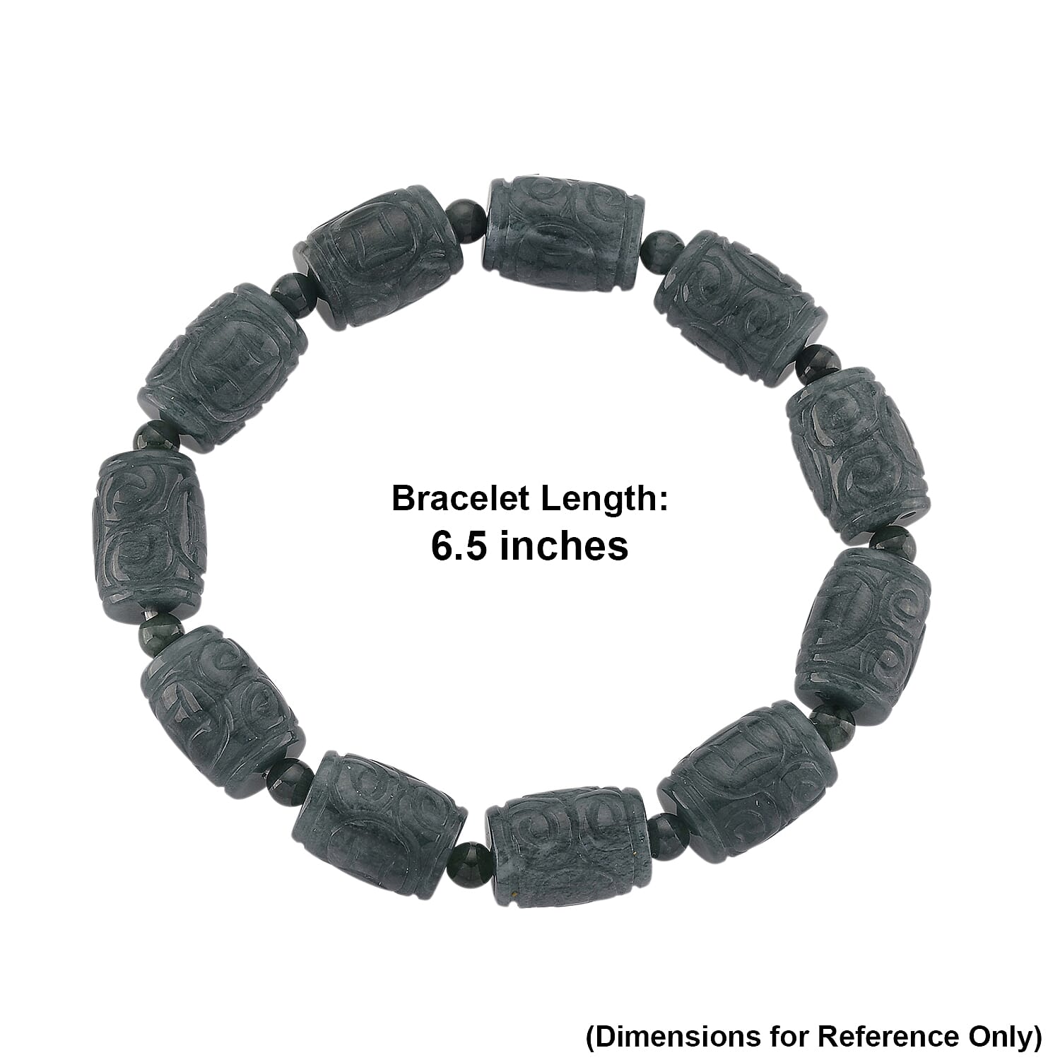 Natürlicher Olmek Jadeit Armband Flexibles cm ca. 210,00 ct.